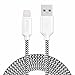 Apple Lightning Cable, iSPECLE 10Ft / 3M Nylon Braided Charger for iPhone 6 7 6S Plus 5S 5C 5, iPad Air 3, iPad Mini 4, iPad Pro, iPad nano 7th gen - Black