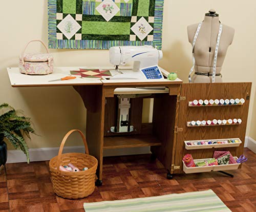 Arrow Cabinet 98500 Sewnatra Sewing Cabinet, Oak - Thumbnail 4