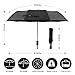 ISIDO Windproof Umbrella 10 Ribs Travel Umbrella with UV Protection Coating Auto Open Close and Upgraded Anti-Slip Handle - Gift Leather Cover