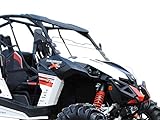 SuperATV Heavy Duty Scratch Resistant Clear Half Windshield for Can-Am Maverick (2013+) - Hard Coated for Extreme Durability - Installs in Minutes!