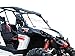 SuperATV Heavy Duty Scratch Resistant Clear Half Windshield for Can-Am Maverick (2013+) - Hard Coated for Extreme Durability - Installs in Minutes!