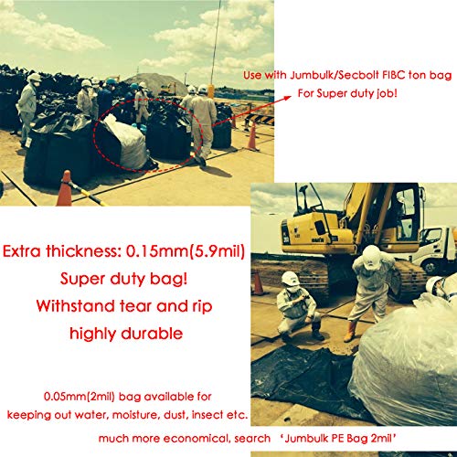 Jumbulk-Secbolt-Clear-Heavy-Duty-Jumbo-Polyethylene-PE-Plastic-Bag-75-W-x-106-H-Thickness-59-Mil-FIBC-Plastic-Lining-Furniture-Cover-for-Moving-Protection-and-Long-Term-Storage