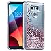 Ruky Case Compatible with LG G6, Gradient Quicksand Series Glitter Bling Sparkly Flowing Liquid Floating Soft TPU Bumper Reinforced Corners Women Girls Cute Case Compatible with LG G6 (Blue Purple)