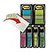 Post-it Flags and Arrow Flags Value Pack, Brights, 1 in and 1.7 in Wide, 196/Dispenser Plus Free Post-it Tabs (680-BBBGA4VA)