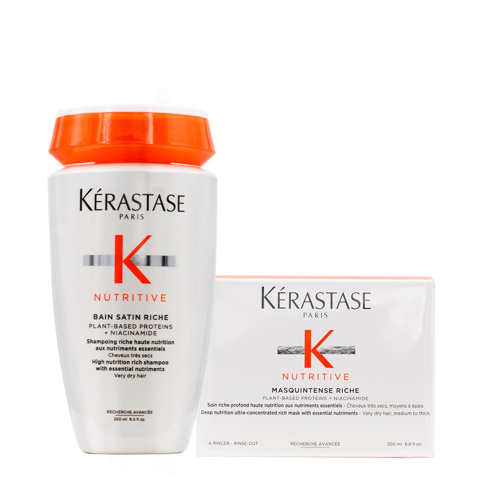 Kerastase Nutritive Bain Satin Riche 250ml Masque Intense Riche 200ml