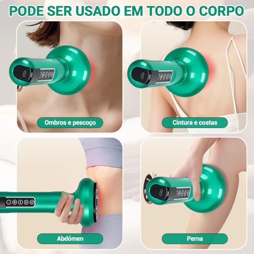 Ferramenta de Massagem de Celulite, Máquina de Ventosa Elétrica, Massageador Elétrico de Celulite Removedor de Gordura de Sucção, Massageador de Ventosa Inteligente