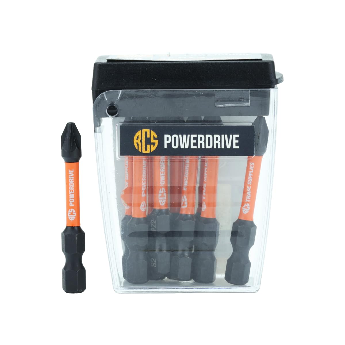 RCS PZ2 50mm Length Impact Screwdriver Bits (Tub of 10)