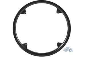 X AUTOHAUX 48 Teeth 12cm Bicycle Bike Crankset Chain Wheel Cover Protector Chain Wheel Protective Cover Black