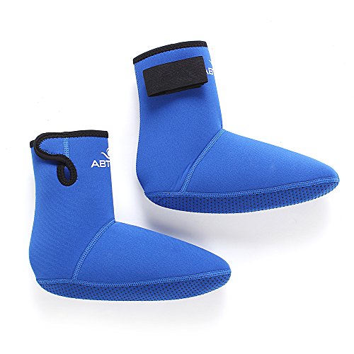 ABTECH Snorkeling Swim Diving Socks – 3mm Waterproof Neoprene – for Beach and Water Sports – Protect Your Feet from Warm, Cold and Sand (Medium)