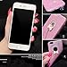 Iphone 6s plus case,I-Fashion 3D Cute Shiny Bling Glitter Hybrid Rubber Case with Sparkly Crystal Rhinestones bow knot chain for iphone 6/6s plus Pink