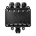 ASEL Larger Junction Box 4 Way Cable Connector IP66 Waterproof Lighting Connector Electrical Outdoor Coupler M16 Cable Gland Ø 5-10mm