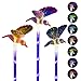 K-MAN Solar Lights Outdoor Decorative-Solar Garden Lights,Upgraded 7-Color Changing LED Solar Hummingbird Stake Lights for Patio,Backyard,Garden(Purple,Green &Blue,3 Pack)