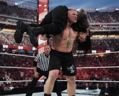 Brock Lesnar Wrestlemania 31 Action - 10x8 Inches - Art Print Poster