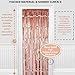 15th Birthday Decorations Girl - Recuerdos para 15 Anos Quinceanera Decorations | Photo Booth Props Backdrop Foil Fringe Curtain Banner | Happy Fifteen Year Old Bday Party Her Daughter Pink Rose Gold