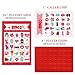 Unomor Valentine's Day Bingo Games for Kids - Bingo Cards with 24 Players for Valentine Party Games, Valentine Crafts School Classroom Activities, Party Favors Supplies