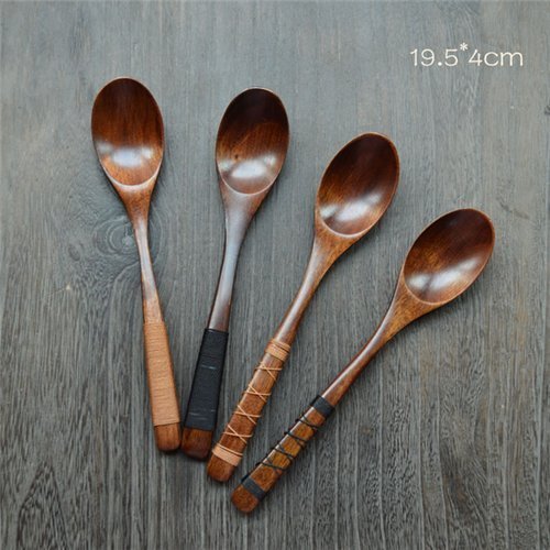 Auch 4pcs handmade japanese style wooden kids soup spoo…