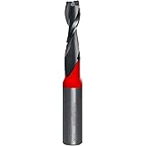 Freud Up Spiral Router Bit with Tico Hi-Density Carbide for Maximum Performance - Ideal for Cutting Parts &amp; Grooves, 3/8" Diameter, 1/2" Shank, 1-1/4" Height, 24,000 RPM - 75-106