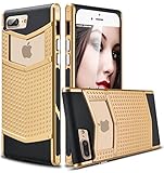 iPhone 7 Plus Case, Ansiwee Anti-slip Shockproof Armor iPhone 7 Plus Protective Defender Case Shell Slim Fit Non-slip Grip Rubber Bumper Case Cover for Apple iPhone 7 Plus 5.5 Inch (Gold) (Electronics)