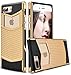 ANSIWEE iPhone 8 Plus Case, iPhone 7 Plus Case, Anti-Slip Shockproof Armor iPhone 7 Plus Protective Defender Case Slim Fit Non-Slip Grip Rubber Bumper Case for iPhone 7/8 Plus 5.5 Inch (Gold)
