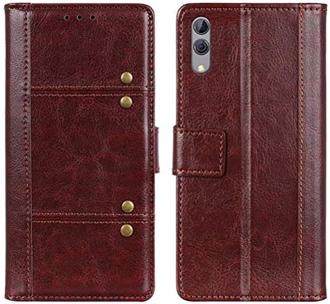 EUDTH Xiaomi Black Shark 2 Case, Premium PU Leather Flip Wallet Case Shockproof Protective Magnetic Closure Case Shell Cover for Xiaomi Black Shark 2 6.39" -Brown
