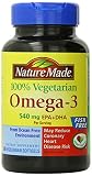 Nature Made Omega 3 Vegetarian Softgels, 540 mg. 60 Count
