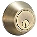 Amazon Basics Deadbolt - Single Cylinder - Antique Brass