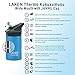 Laken Thermo Kids Vacuum Insulated Stainless Steel Leak Free Sports Water Bottle with Jannu Straw Cap, 12 oz