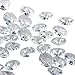 MISHIN 14mm Clear Crystal Octagon Beads Chandelier Prisms Curtain Parts,Pack of 100