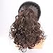 WeKen Hair Bun Medium Long Curly Synthetic Hairpiece Dark Brown