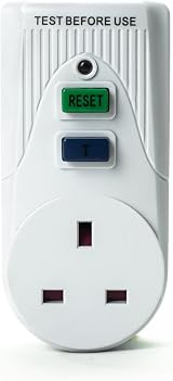 Status White Circuit Breaker 13A UK Plug RCD Socket SRCDX3