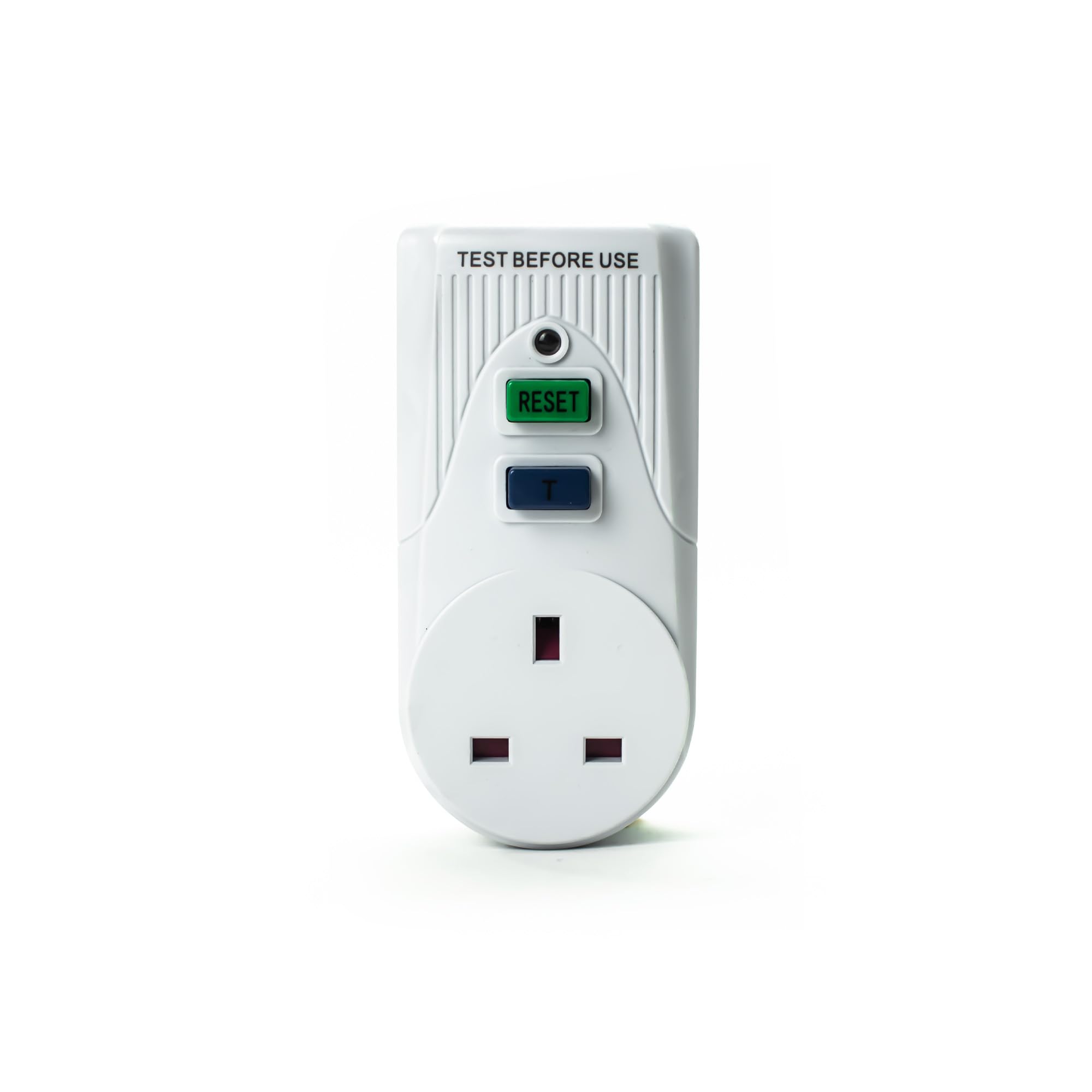 STATUS White Circuit Breaker | 13A UK Plug RCD Socket Adapter | SRCDX3