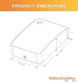 National Lighting IP44 Dusk To Dawn Photocell Sensor Light Switch White view 4