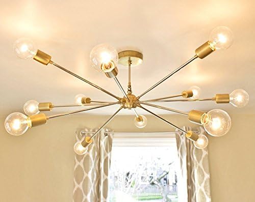 The Shepard: Modern Brass Sputnik Chandelier