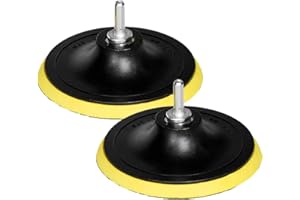 HIFROM 5-Inch/125mm Hook & Loop Backing Pad Orbital Sander Polisher Sanding Pad M14 Drill Adapter (2-Pack)