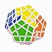 Megaminx 3x3x3 Speed Magic Cube Puzzles,12 Colors Dodecahedron ABS Ultra-Smooth Master Speed Twist Cube,Brain Teaser Toys & Gifts by YKL World (White)