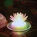 pearlstar Solar Pond Lights Waterproof LED RGB Solar Floating Lights Swimming Pool Pond Floating Night Light Decorations (1 Pcs Lotus)