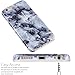 VIVIBIN iPhone 6 Plus Case,iPhone 6s Plus Case,Cute Blue Marble for Men Women Girls Clear Bumper Best Protective Soft Silicone Rubber Matte TPU Cover Slim Fit Phone Case for iPhone 6 Plus/6s Plus