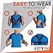 Posture Corrector Brace for Men and Women Kyphosis Back Shoulder Support by FitTek