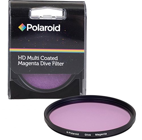 Polaroid 58mm HD Muti-Coated Magenta Dive Filter - For Use In Green Water