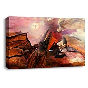 Angel and Dragon Pictures Home Wall for Bedroom...