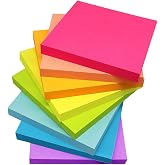 Sticky Notes 3x3 Inches,Bright Colors Self-Stick Pads | Easy to Post for Home, Office, Notebook, 16 Pads/Pack