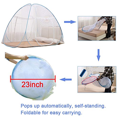 4 Portable+Folding+Mosquito+Freestand+Openings