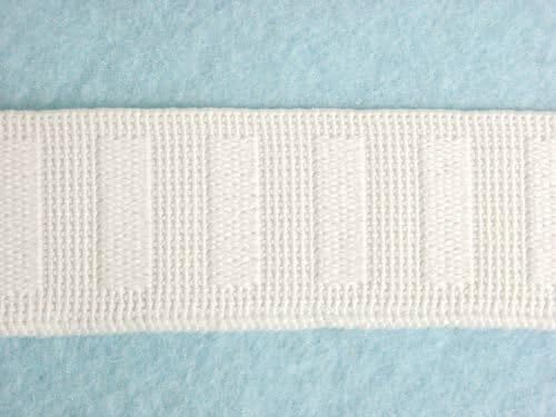 Wholesale Flat Woven Non Roll Elastic - White 1" 100yds