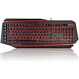 Etekcity Scroll K9500 Gaming Keyboard: Wired, IPX4 Waterproof (7 Backlight Color Options)