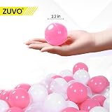 Zuvo Ball Pit Balls 100 Pack Pink 5.5 cm Crush-Proof BPA-Free view 2