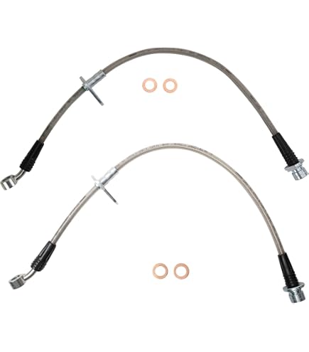 TRQ Rear Right Brake Hose Replacement For 2002-2008 Dodge Ram 1500
