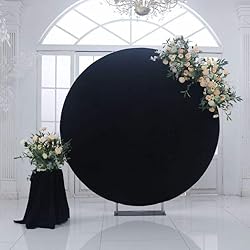 7.2ft Black Round Backdrop Cover for 7ft / 7.2ft