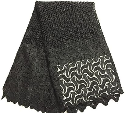 meizhouer Selling african lace fabric Double color swiss voile lace heavy big design wholesale and retail 5 Yards Cotton France mesh Lace