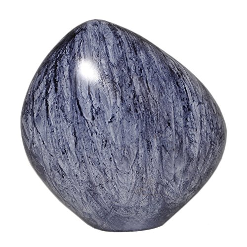 Blue Urn Mountain/ Rock Cremation Urn Adult Funeral Urn Handcrafted Marble Finish Metal