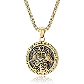 Stainless Steel Ankh Cross Pendant Necklace, Ancient Egyptian Symbol